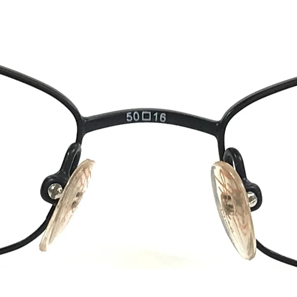 Thalia Eyeglasses Frames SELVA BK Black Red Cat Eye Studded Wire Rim 50-16-137